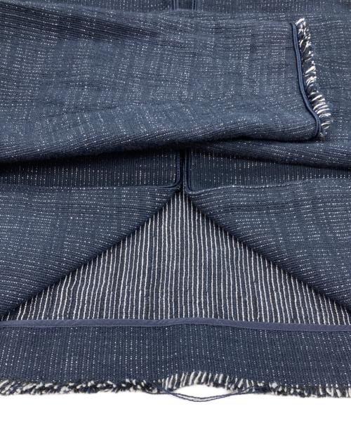 BALLSEY（ボールジィ）BALLSEY (ボールジィ) ロングスラブツイード クルーネックジャケット ネイビー サイズ: 36の古着・服飾アイテム