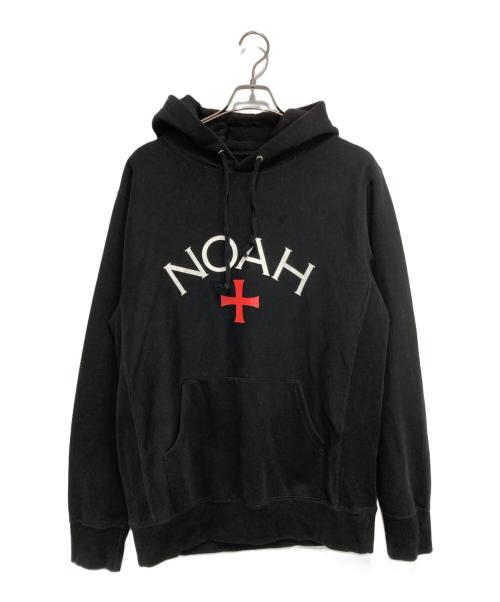 Noah（ノア）Noah (ノア) クロスロゴプルオーバーパーカー ブラック サイズ:XLの古着・服飾アイテム
