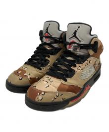 NIKE×SUPREME（ナイキ×シュプリーム）の古着「Air Jordan 5 Retro "Desert Camo"」｜カーキ×ブラウン
