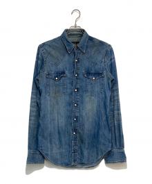 RRL（ダブルアールエル）の古着「コンチョ付ウエスタンデニムシャツ」｜インディゴ
