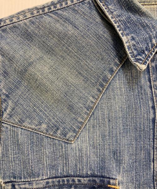 RRL（ダブルアールエル）RRL (ダブルアールエル) コンチョ付ウエスタンデニムシャツ インディゴ サイズ:Sの古着・服飾アイテム