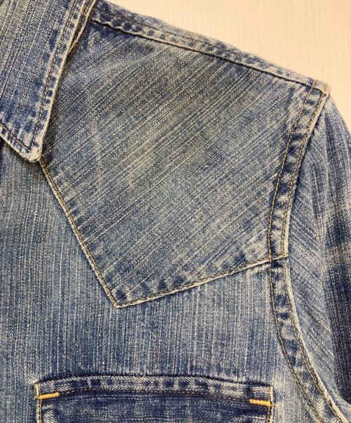 RRL（ダブルアールエル）RRL (ダブルアールエル) コンチョ付ウエスタンデニムシャツ インディゴ サイズ:Sの古着・服飾アイテム