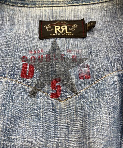 RRL（ダブルアールエル）RRL (ダブルアールエル) コンチョ付ウエスタンデニムシャツ インディゴ サイズ:Sの古着・服飾アイテム