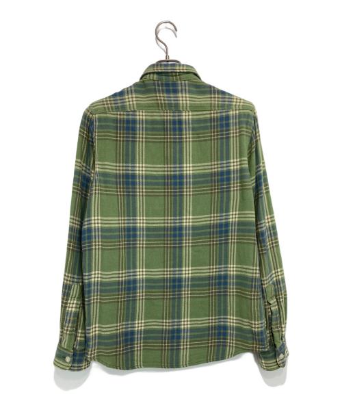 RRL（ダブルアールエル）RRL (ダブルアールエル) 長袖チェックシャツ グリーン×ブルー サイズ:Mの古着・服飾アイテム