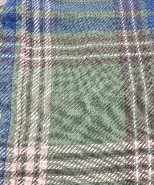RRL（ダブルアールエル）RRL (ダブルアールエル) 長袖チェックシャツ グリーン×ブルー サイズ:Mの古着・服飾アイテム