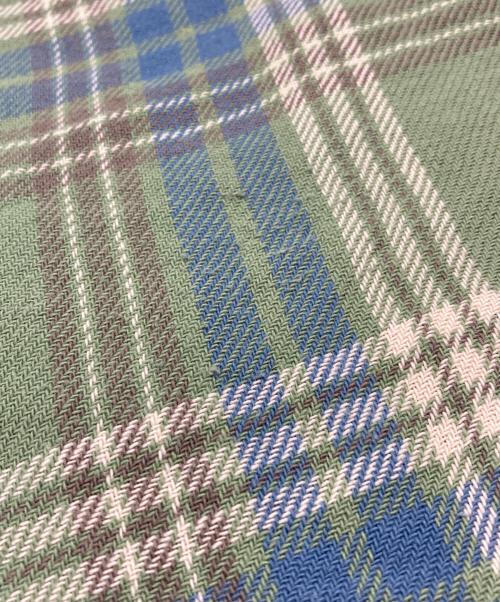 RRL（ダブルアールエル）RRL (ダブルアールエル) 長袖チェックシャツ グリーン×ブルー サイズ:Mの古着・服飾アイテム