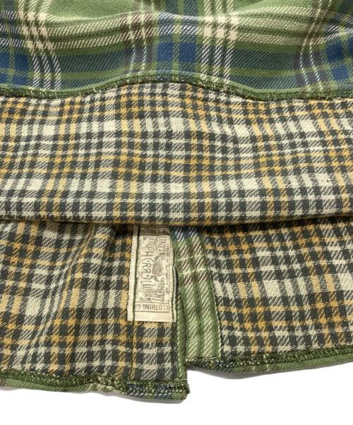 RRL（ダブルアールエル）RRL (ダブルアールエル) 長袖チェックシャツ グリーン×ブルー サイズ:Mの古着・服飾アイテム