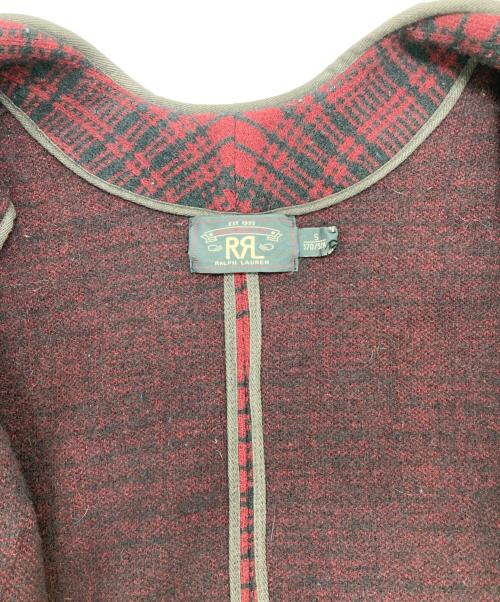 RRL（ダブルアールエル）RRL (ダブルアールエル) ウールチェックベスト レッド サイズ:Sの古着・服飾アイテム