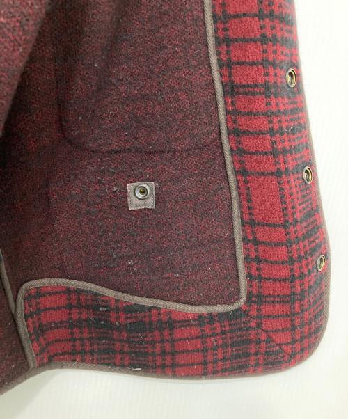 RRL（ダブルアールエル）RRL (ダブルアールエル) ウールチェックベスト レッド サイズ:Sの古着・服飾アイテム