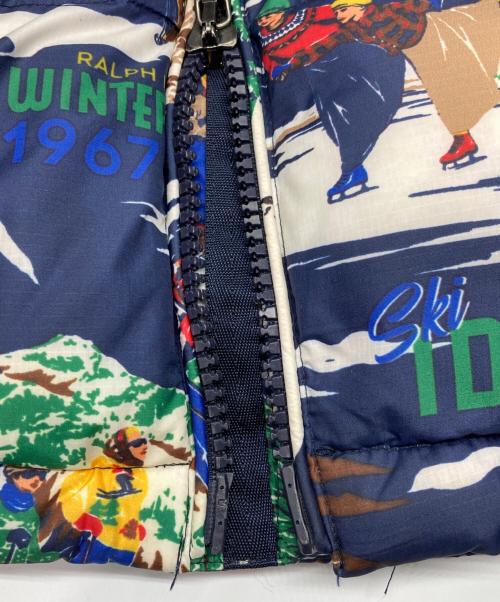 POLO RALPH LAUREN（ポロ・ラルフローレン）POLO RALPH LAUREN (ポロ・ラルフローレン) SKI DOWN JACKET ネイビー サイズ:Mの古着・服飾アイテム