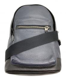 COACH（コーチ）の古着「2540 Pebble Leather West Pack Black」｜ネイビー