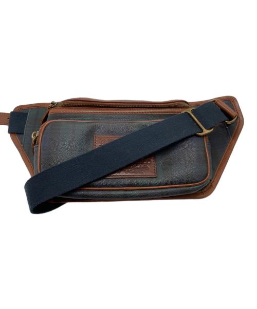 POLO RALPH LAUREN（ポロ・ラルフローレン）POLO RALPH LAUREN (ポロ・ラルフローレン) ボディバッグ グリーン×ネイビーの古着・服飾アイテム