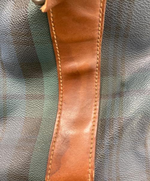 POLO RALPH LAUREN（ポロ・ラルフローレン）POLO RALPH LAUREN (ポロ・ラルフローレン) チェック 2WAYボストンバッグ グリーンの古着・服飾アイテム