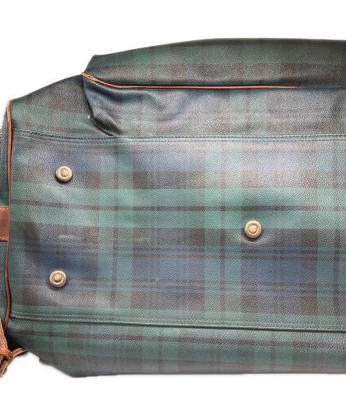 POLO RALPH LAUREN（ポロ・ラルフローレン）POLO RALPH LAUREN (ポロ・ラルフローレン) チェック 2WAYボストンバッグ グリーンの古着・服飾アイテム