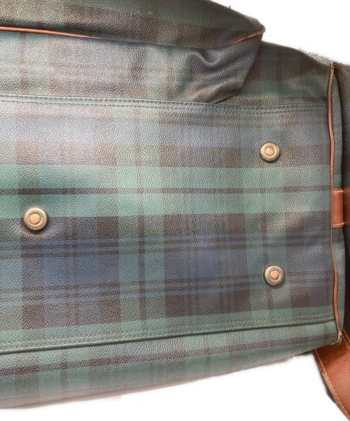 POLO RALPH LAUREN（ポロ・ラルフローレン）POLO RALPH LAUREN (ポロ・ラルフローレン) チェック 2WAYボストンバッグ グリーンの古着・服飾アイテム