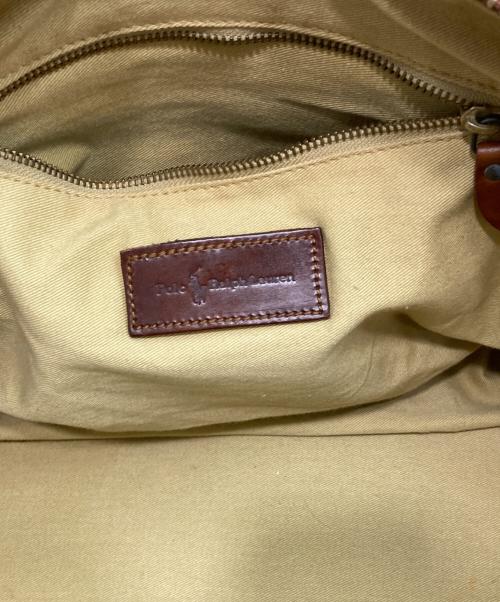 POLO RALPH LAUREN（ポロ・ラルフローレン）POLO RALPH LAUREN (ポロ・ラルフローレン) チェック 2WAYボストンバッグ グリーンの古着・服飾アイテム