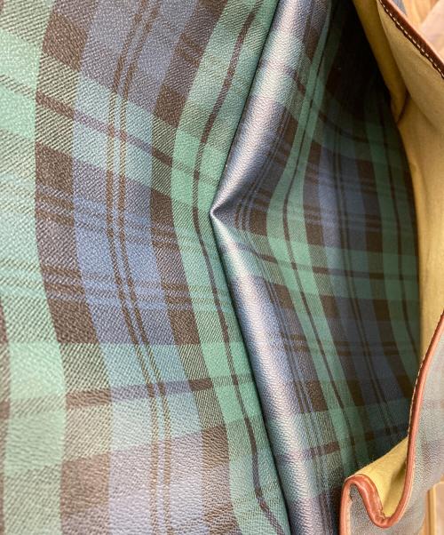 POLO RALPH LAUREN（ポロ・ラルフローレン）POLO RALPH LAUREN (ポロ・ラルフローレン) チェック 2WAYボストンバッグ グリーンの古着・服飾アイテム