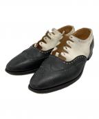 Crockett & Jones×TOMORROW LANDクロケット＆ジョーンズ×トゥモローランド）の古着「GHILLIE 3」｜ブラック×ホワイト