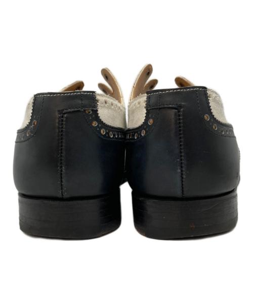Crockett & Jones（クロケット＆ジョーンズ）Crockett & Jones (クロケット＆ジョーンズ) TOMORROW LAND (トゥモローランド) GHILLIE 3 ブラック×ホワイト サイズ:SIZE 8Eの古着・服飾アイテム