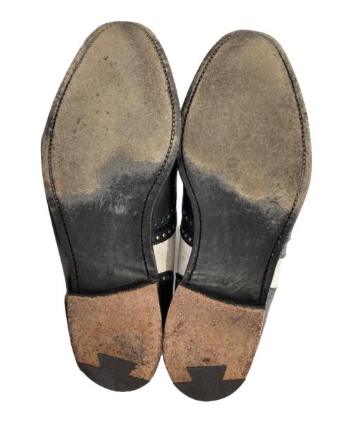 Crockett & Jones（クロケット＆ジョーンズ）Crockett & Jones (クロケット＆ジョーンズ) TOMORROW LAND (トゥモローランド) GHILLIE 3 ブラック×ホワイト サイズ:SIZE 8Eの古着・服飾アイテム