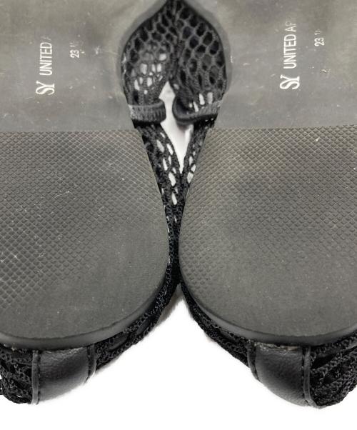 SY UNITED ARROWS（シーユナイテッドアローズ）SY UNITED ARROWS (シーユナイテッドアローズ) メッシュフラットパンプス ブラック サイズ:SIZE 23 1/2の古着・服飾アイテム