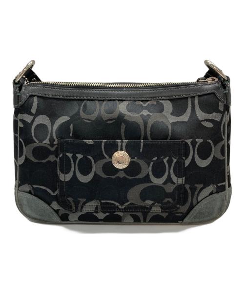 COACH（コーチ）COACH (コーチ) シグネチャー ワンショルダーバッグ ブラックの古着・服飾アイテム