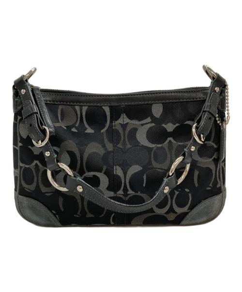 COACH（コーチ）COACH (コーチ) シグネチャー ワンショルダーバッグ ブラックの古着・服飾アイテム