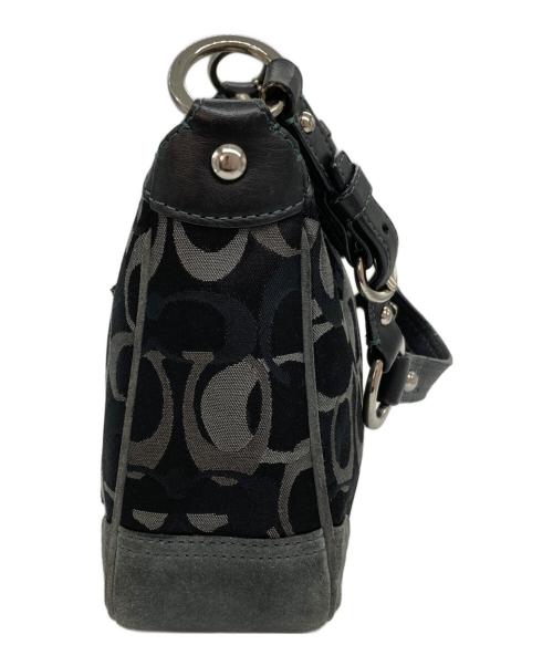 COACH（コーチ）COACH (コーチ) シグネチャー ワンショルダーバッグ ブラックの古着・服飾アイテム