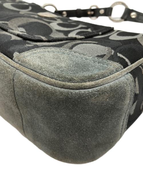 COACH（コーチ）COACH (コーチ) シグネチャー ワンショルダーバッグ ブラックの古着・服飾アイテム