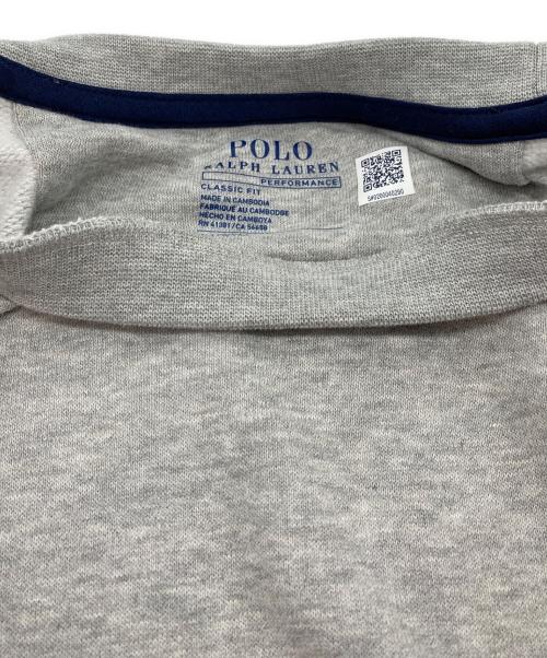 POLO RALPH LAUREN（ポロ・ラルフローレン）POLO RALPH LAUREN (ポロ・ラルフローレン) クルーネックスウェット グレー サイズ:Mの古着・服飾アイテム