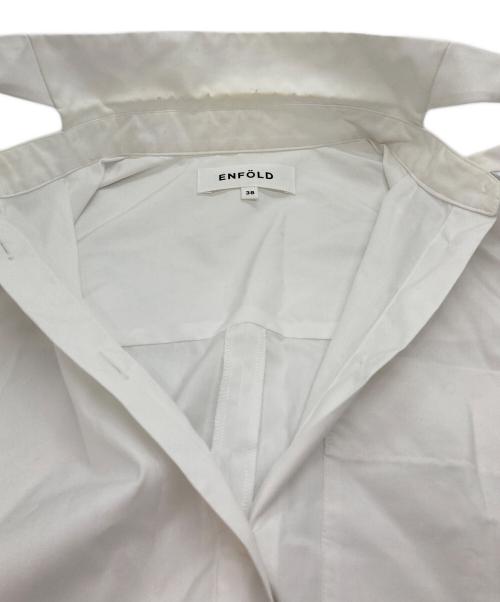 ENFOLD（エンフォルド）ENFOLD (エンフォルド) HOLE-COLLAR SHIRT ホワイト サイズ:38の古着・服飾アイテム