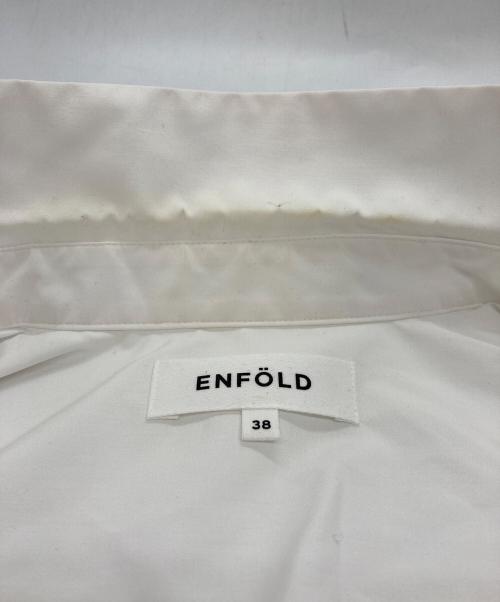 ENFOLD（エンフォルド）ENFOLD (エンフォルド) HOLE-COLLAR SHIRT ホワイト サイズ:38の古着・服飾アイテム