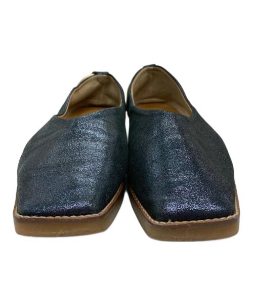 Le Talon GRISE（ル タロン グリーズ）Le Talon GRISE (ル タロン グリーズ) EDGE クレープソールフラット ネイビー サイズ:印字消えの古着・服飾アイテム