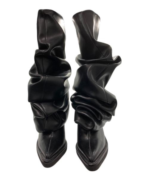 POOLDE（プールデ）POOLDE (プールデ) Melted Boots ブラック サイズ:39の古着・服飾アイテム