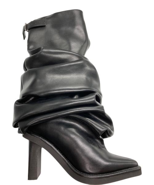 POOLDE（プールデ）POOLDE (プールデ) Melted Boots ブラック サイズ:39の古着・服飾アイテム