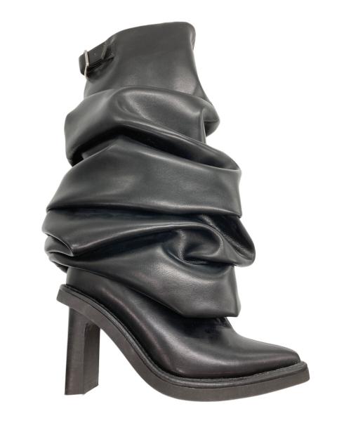 POOLDE（プールデ）POOLDE (プールデ) Melted Boots ブラック サイズ:39の古着・服飾アイテム