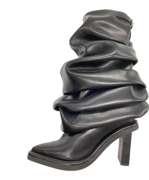 POOLDE（プールデ）POOLDE (プールデ) Melted Boots ブラック サイズ:39の古着・服飾アイテム