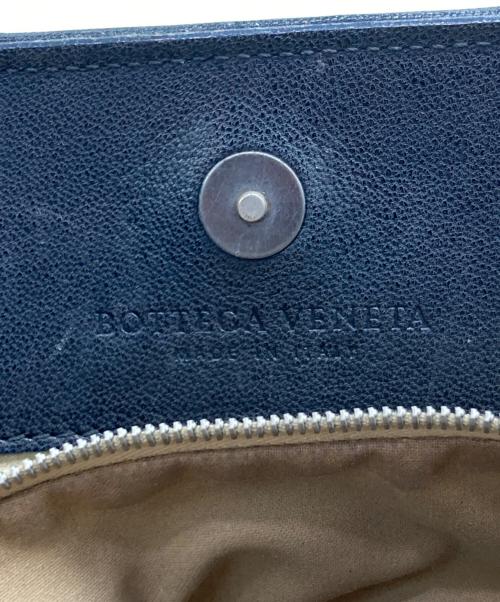 BOTTEGA VENETA（ボッテガベネタ）BOTTEGA VENETA (ボッテガベネタ) イントレチャート レザーハンドバッグ ブラックの古着・服飾アイテム