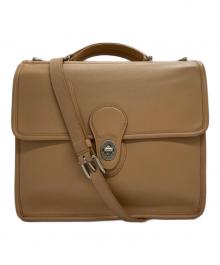 COACH（コーチ）の古着「ウィリス ターンロック 2WAYバッグ」｜ベージュ