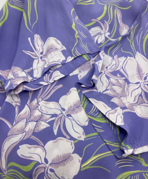 Sun Surf（サンサーフ）Sun Surf (サンサーフ) 総レーヨン オープンカラーアロハシャツ パープル サイズ:S 14 －14 1/2の古着・服飾アイテム