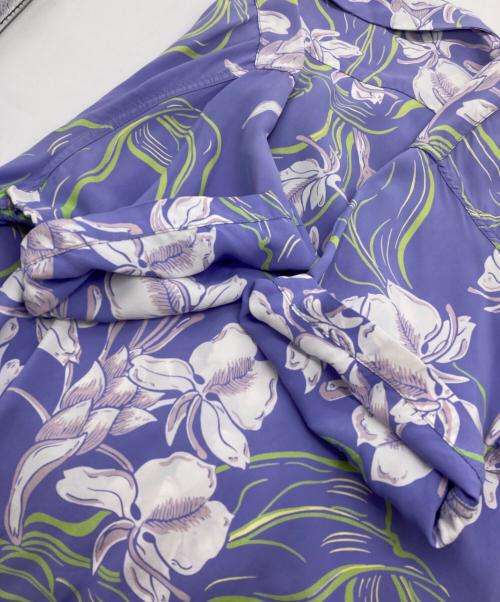 Sun Surf（サンサーフ）Sun Surf (サンサーフ) 総レーヨン オープンカラーアロハシャツ パープル サイズ:S 14 －14 1/2の古着・服飾アイテム