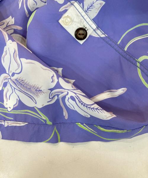 Sun Surf（サンサーフ）Sun Surf (サンサーフ) 総レーヨン オープンカラーアロハシャツ パープル サイズ:S 14 －14 1/2の古着・服飾アイテム