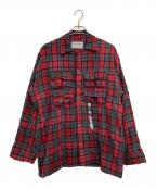 MOUNTAIN RESEARCHマウンテンリサーチ）の古着「Phishing PKT Shirt」｜レッド×グレー