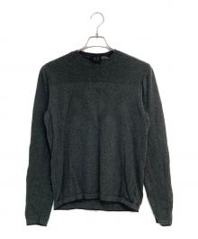ARMANI EXCHANGE（アルマーニ エクスチェンジ）の古着「コットンクルーネックニット」｜グレー