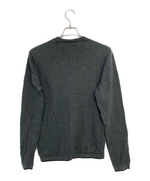 ARMANI EXCHANGE（アルマーニ エクスチェンジ）ARMANI EXCHANGE (アルマーニ エクスチェンジ) コットンクルーネックニット グレー サイズ:SIZE Sの古着・服飾アイテム