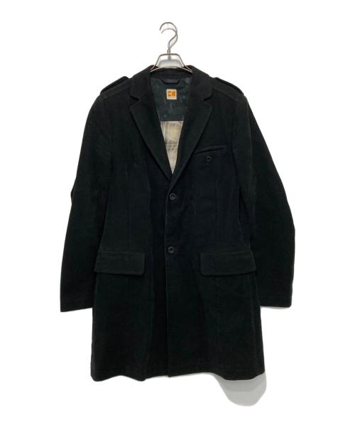 BOSS ORANGE（ボスオレンジ）BOSS ORANGE (ボスオレンジ) チェスターコート ブラック サイズ:SIZE 48の古着・服飾アイテム