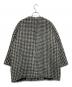 Max Mara Studio (マックスマーラ ストゥディオ) 千鳥格子 シャギーノーカラーコート ブラック×ホワイト サイズ:SIZE J38：18000円