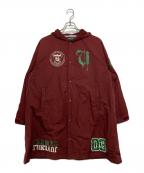UNDERCOVERアンダーカバー）の古着「Total Youth Tiger フーデッドコート」｜ボルドー