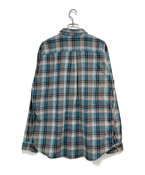 Patagonia（パタゴニア）Patagonia (パタゴニア) オーガニックコットン チェックシャツ ブルー×グレー サイズ:Lの古着・服飾アイテム