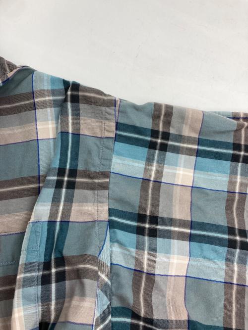 Patagonia（パタゴニア）Patagonia (パタゴニア) オーガニックコットン チェックシャツ ブルー×グレー サイズ:Lの古着・服飾アイテム